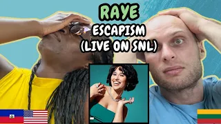 REACTION TO RAYE - Escapism (Live on SNL) | FIRST TIME WATCHING