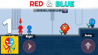 🆕 Red & Blue: Stickman Adventure - Gameplay Walkthrough Part 1 All Levels 1-14 (iOS,Android) RBSAGW!