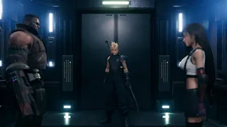 Final Fantasy 7 Remake - Taking the Elevator & Stairs (Both Options)