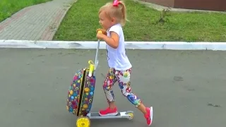 Самокат ЧЕМОДАН для детей!!! Scooter with suitcase for children