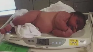Mom gives birth to 13-pound baby -- without an epidural