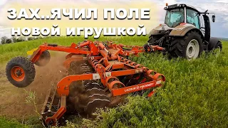 No-till работает идеально! Но только после вспашки! Дискуем рапс, всходы подсолнечника