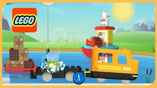 Лего играем с поездом Lego duplo train for kids