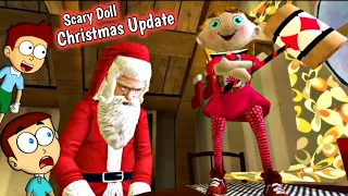 Scary Doll Christmas Update - Santaclaus kidnapped | Shiva and Kanzo Gameplay