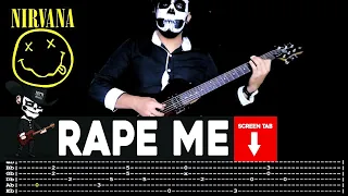 【NIRVANA】[ Rape Me ] cover by Masuka | LESSON | GUITAR TAB