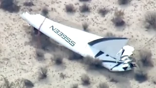 Virgin Galactic's SpaceShipTwo Takes a Halloween Ride (VIDEO), Spaceship crashes in Mojave desert