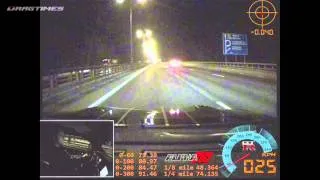 Lamborghini Gallardo UR Twin Turbo vs Nissan GT R AMS Alpha 12+ 360 KPH   224 MPH