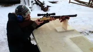 My girlfriend shooting a .44 magnum Henry Big Boy