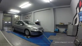 Peugeot 307 2.0 HDI 110cv Reprogrammation Moteur @ 140cv Digiservices Paris 77 Dyno