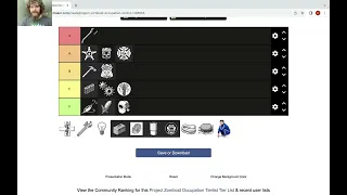 Project Zomboid Occupations Tier List
