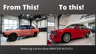 Restoring a BMW E30 M3 EVO2 in 9 minutes!