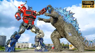 Transformers: The Last Knight | Optimus Prime vs Godzilla Final Fight | Paramount Pictures [HD]