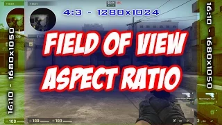 FOV and Aspect Ratio Comparison (CS:GO)