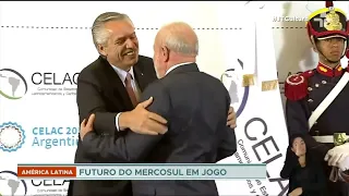 Lula se encontra com o presidente uruguaio Lacalle Pou