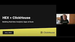 HEX + ClickHouse - Building Real-time Analytics Apps at Scale