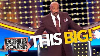 NAME SOMETHING BIG!! BIGGEST & BEST Answers On Family Feud With Steve Harvey