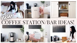 COFFEE BAR IDEAS AND SET-UP | DIY COFFEE BAR | DIY COFFEE STATION ON A BUDGET