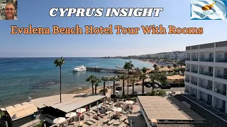 Evalena Beach Hotel, Protaras Cyprus - A Full Tour Including Rooms.