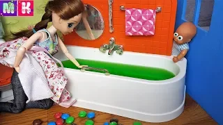 KATYA AND MAX CHEERFUL FAMILY WHY WATER GREEN? # Cartoons Barbie dolls #new