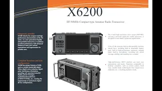 NEW - XIEGU X6200 , DRFS- BROCHURE: €920.00 - NEW PREVIEW PICTURES