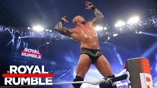 Randy Orton celebrates after winning the Royal Rumble Match: Royal Rumble 2017