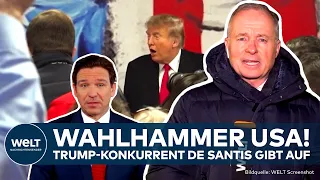 WAHLHAMMER USA: Trump uneinholbar! "...wenn kein Meteorit ihn erschlägt!" DeSantis gibt auf