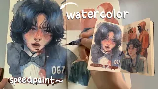 cómo pinto con acuarela ✧sae-byeok✧ / proceso explicado / kuretake gansai tambi watercolor