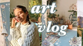 Slow Painting Days and Life Lessons~ oct art studio vlog