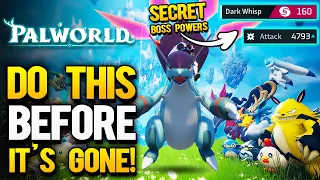 PALWORLD - How To Get The SECRET Boss Abilities & Instantly One Shot "Everything"