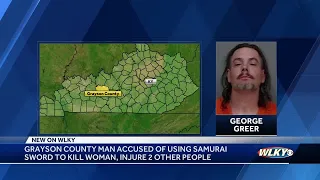 Grayson County murder suspect attacked 3 people with samurai sword