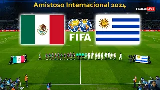 MÉXICO vs URUGUAY | Amistoso Internacional 2024 | Partido completo Todos los goles | eFootball PES