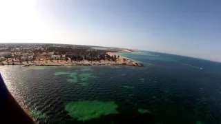 Лечу на парашюте около отеля El Mouradi Djerba Menzel 4. Джерба,Тунис. Мьюзик версия!