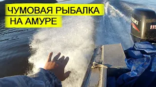 ЧУМОВАЯ РЫБАЛКА сетями на АМУРЕ. Мощный мотор!