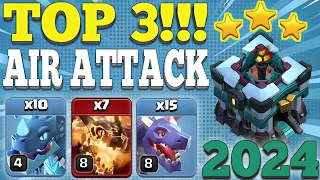 TH13!!! Top 3 Air Attack Strategy For 3 Stars! Army Link In Description! - Clash of Clans