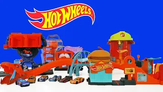 Hot Wheels City Playsets  For 2020 !  Downtown Burger Dash - Viper Bridge Attack & More !