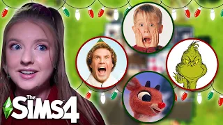 Every Room is a Different CHRISTMAS MOVIE! | Sims 4 Build Challenge