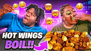 HOW TO MAKE A HOT WING BOIL!!! | MUKBANG + RECIPE