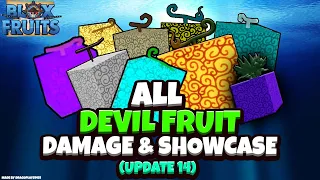 All Devil Fruit Damage and Showcase on a 20Mil Player (Update 14) - Blox Fruits [Roblox]
