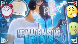 HE LITERALLY MADE THIS SONG IN 20 MINS!!! | TOO EASY…