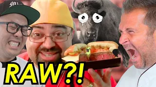 French Chef ENRAGED by BUFFALO Burger?!Pro Chef Reacts
