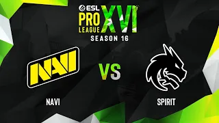 NaVi vs Spirit | Map 2 Dust2 | ESL Pro League Season 16 - Group A