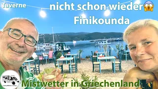 #86 nicht schon wieder Finikounda, Mistwetter, tolle Gebirgsfahrt, Tavernenbesuch, Griechenland 2022