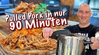 Pulled Pork aus dem Schnellkochtopf - schnell und gut! - Westmünsterland BBQ