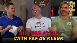 Faf fights the funny of Jean, Schalk and the DHL Bad Jokes | Use It or Lose It
