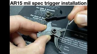 Mil spec Trigger Install AR15