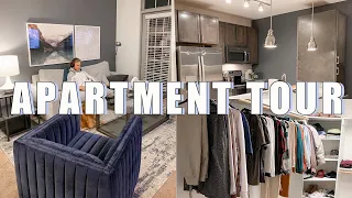 APARTMENT TOUR | inside our 1 bedroom fully furnished modern apartment in Birmingham, Alabama