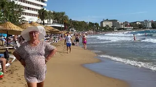 Beach Walk Tour ANTALYA Avsallar #13 #turkey #avsallar