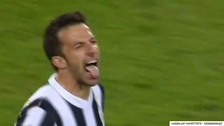 Juventus-Lazio 2-1 - ALEX DEL PIERO gol su punizione - Radiocronaca di Francesco Repice (11/4/2012)