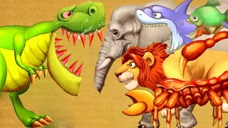 Carnivorous Dinosaurs vs All Animals Kick The Buddy