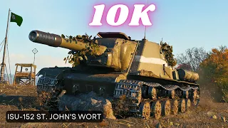 ISU-152 St. John's wort  10K Damage & ISU-152  9.4K Damage World of Tanks   #wot #worldoftanks